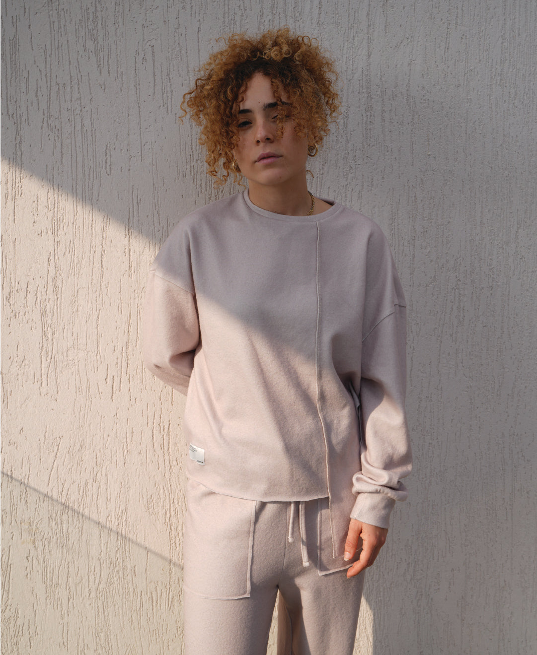 Sand Beige Asymmetric Set