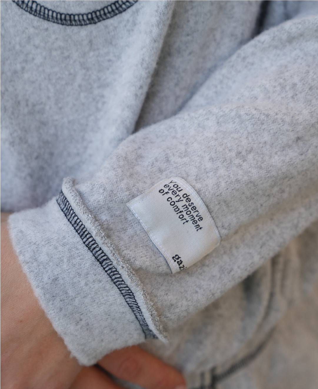 Concrete Grey Zip Stitch Set